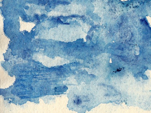 “Around the Blue 7” 2011 (watercolor on paper, 5 x 6")