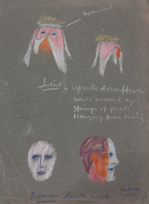 Mask design for “Romeo and Juliet” 1986