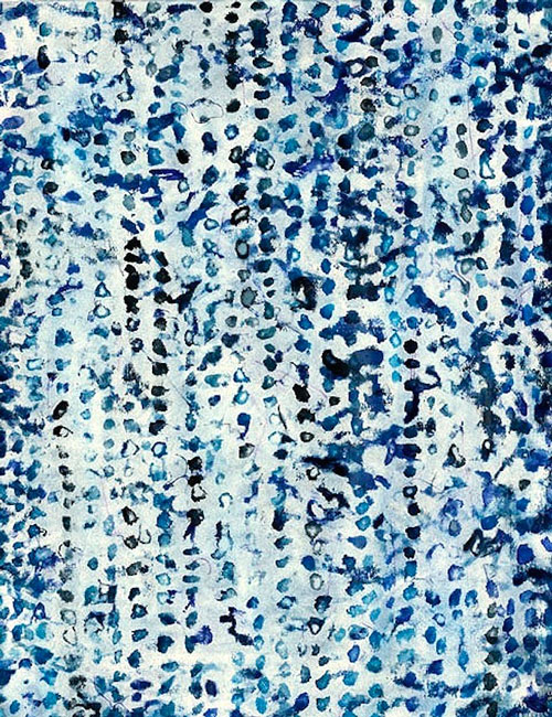 “Rain” 2006 (watercolor, colored pencil, and graphite on paper, 30 x 26") Private collection.