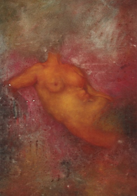 “Torso” 1994 (pastel on paper, 41 x 30") Private collection.