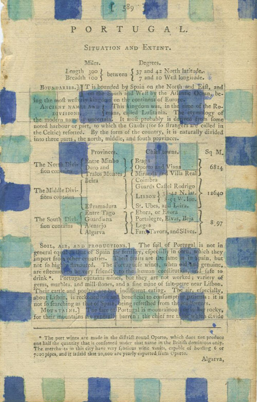 “Boundaries” 2014 (ink and graphite on 18th c. paper, 8.5 x 5.25")